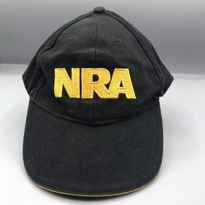 NRA National Rifle Association Gun Rights Hat Cap Black Adult Used Adjustable